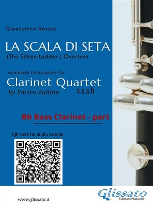 cover image of Bb Bass Clarinet part of "La Scala di Seta" for Clarinet Quartet